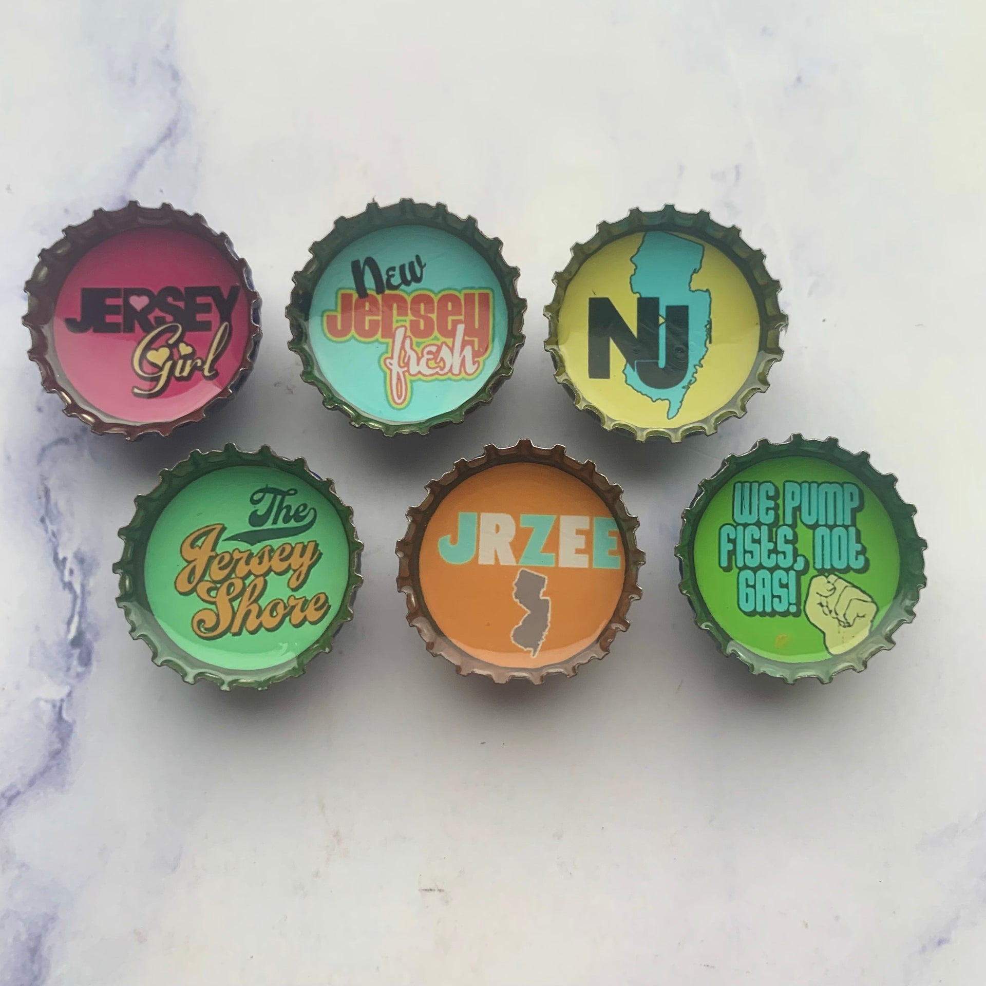 New Jersey Magnets - Set of 6 - Gifts for You 'n Me