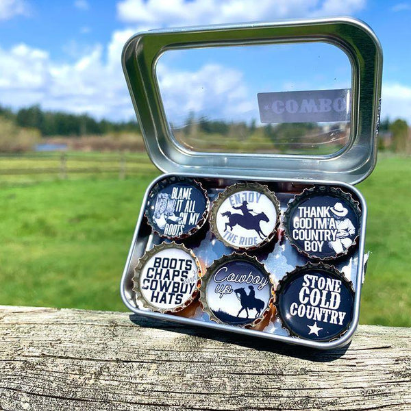 Cowboy Magnets - Set of 6 - Gifts for You 'n Me