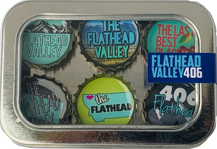 Flathead Valley, Montana Magnets - Set of 6 - Gifts for You 'n Me