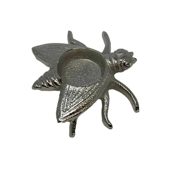 Set of 4 Polished Aluminum Bee T-lite Holders - Gifts for You 'n Me