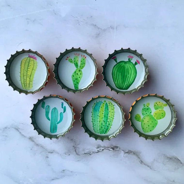 Cactus Magnets - Set of 6 - Gifts for You 'n Me