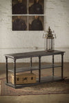 3-Tier Console Table in Ebony Black Finish