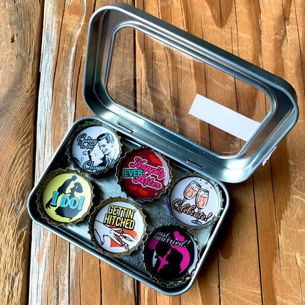 Wedding Magnets - Set of 6 - Gifts for You 'n Me