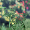 LARGE IRON BUTTERFLY BICYCLE PLANT STAND IN MOSS GREEN