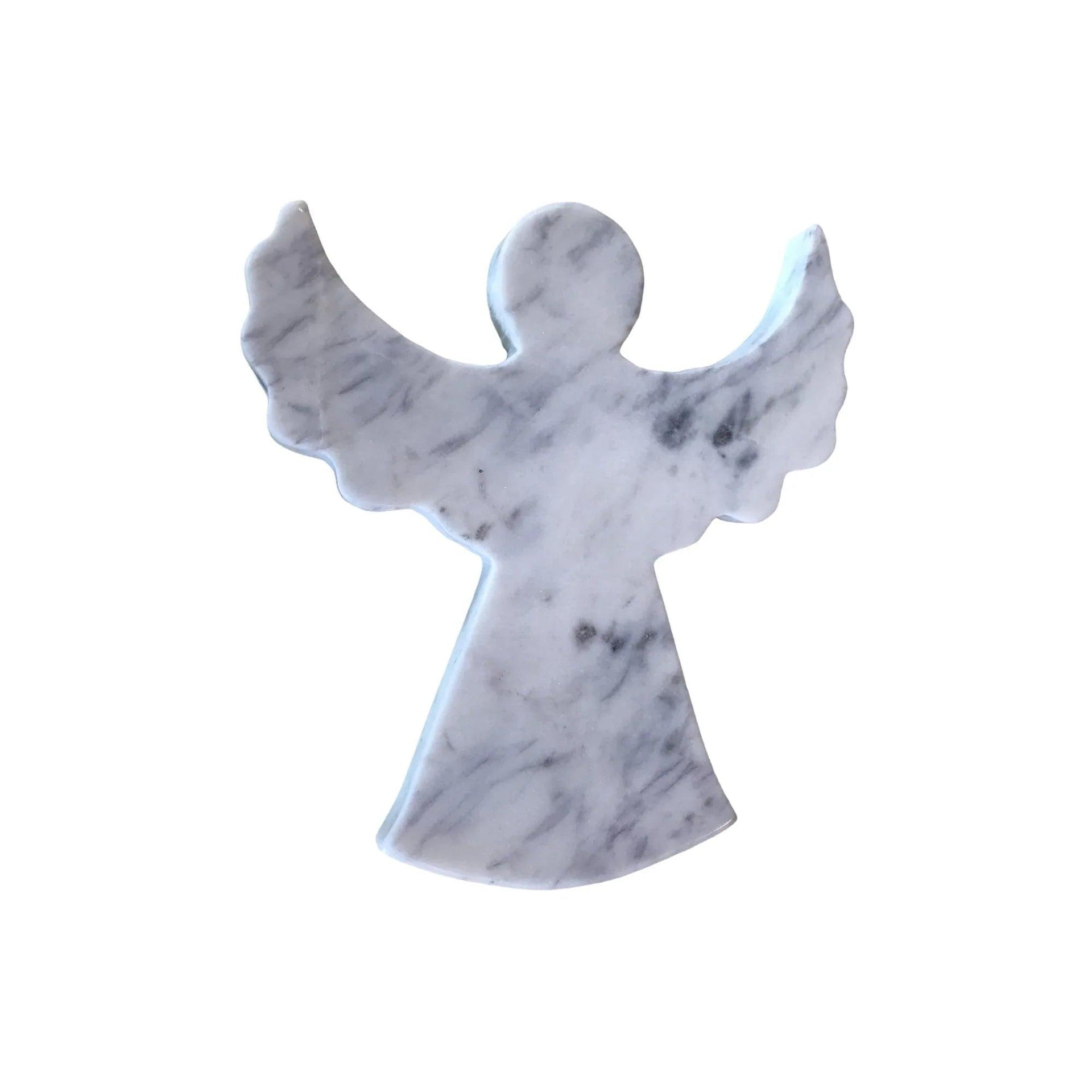 White Marble Angel of Peace Wall Décor & Paper Weight - Gifts for You 'n Me