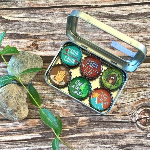 Cabin Life Magnets - Set of 6 - Gifts for You 'n Me