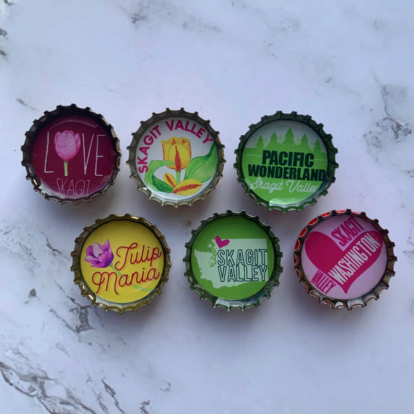 Skagit Valley, Washington Magnets - Set of 6 - Gifts for You 'n Me