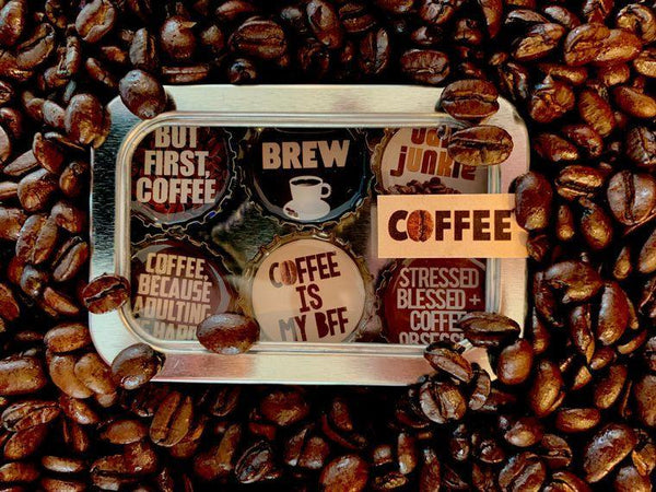 Coffee Magnets - Set of 6 - Gifts for You 'n Me