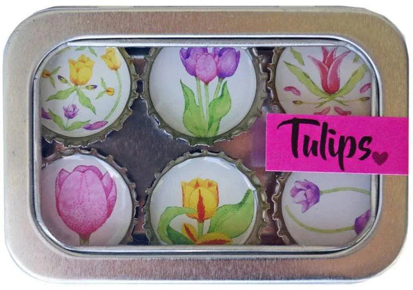 Tulip Magnets - Set of 6 - Gifts for You 'n Me