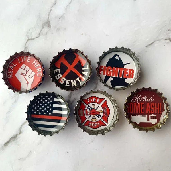 Fire Fighter Magnets - Set of 6 - Gifts for You 'n Me