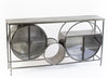 Iron And Glass Circles Console Table