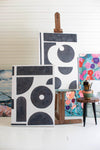 Black And White Oil Paintings - Set of 2