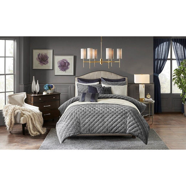 Sophisticate Velvet Comforter Set by Madison Park Signature - Gifts for You 'n Me