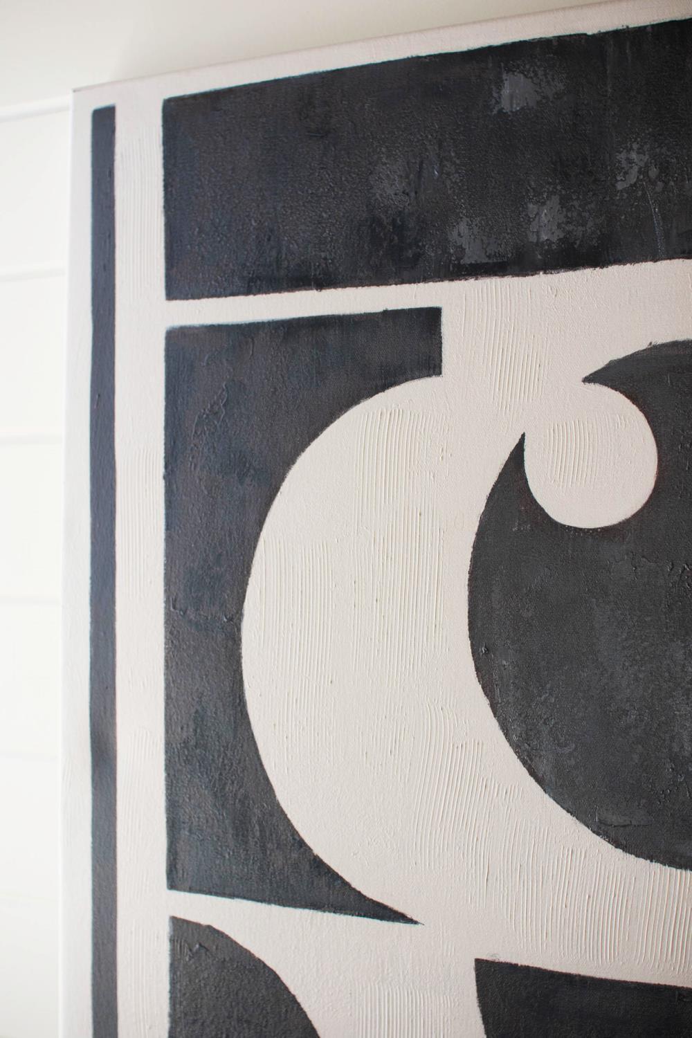 Black And White Oil Paintings - Set of 2