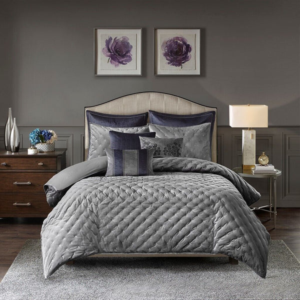 Sophisticate Velvet Comforter Set by Madison Park Signature - Gifts for You 'n Me