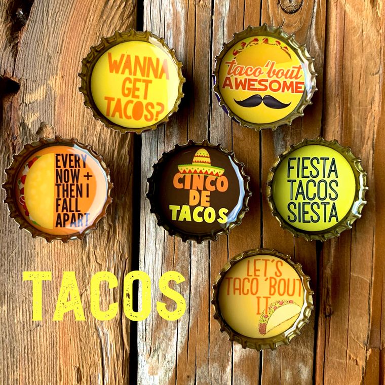 Tacos Magnets - Set of 6