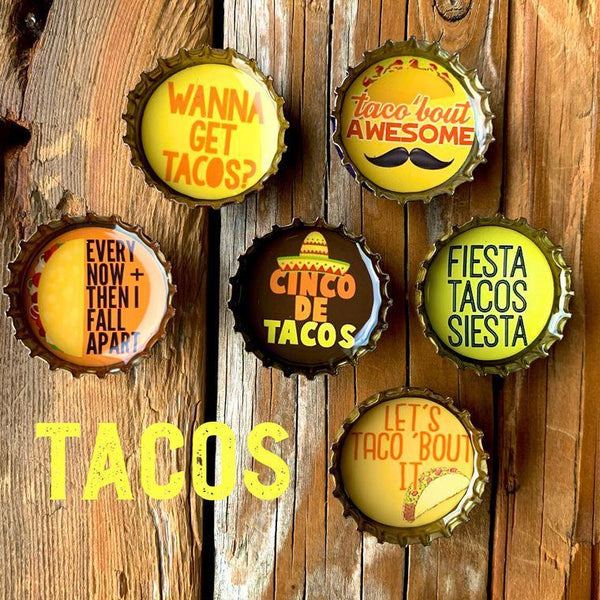 Tacos Magnets - Set of 6 - Gifts for You 'n Me
