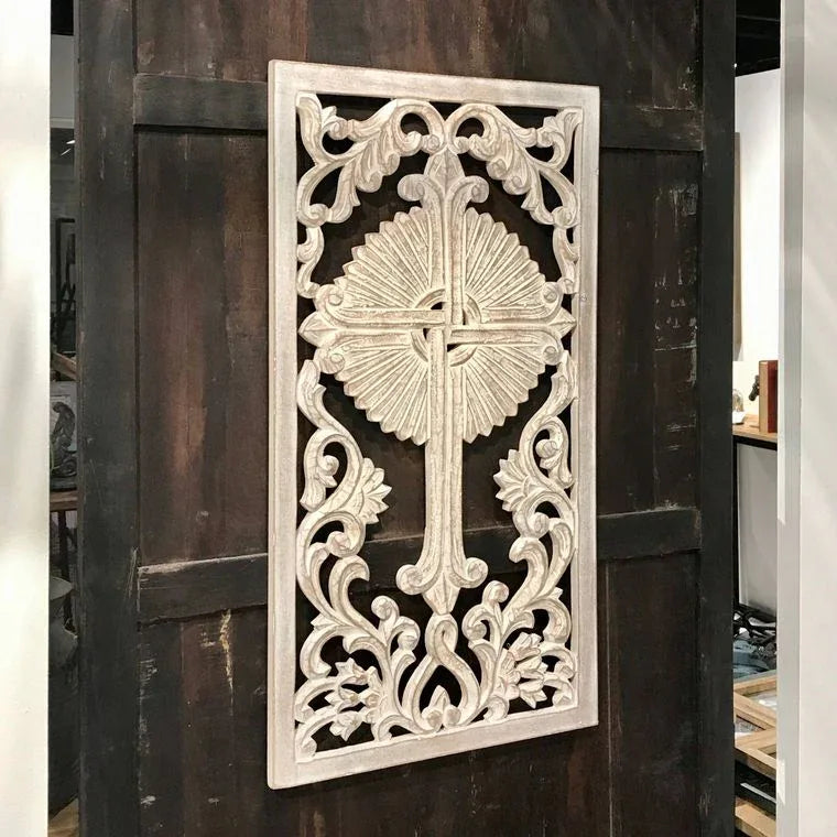 Hand Carved Gaelic Cross Wall Grill - 61005 - Gifts for You 'n Me