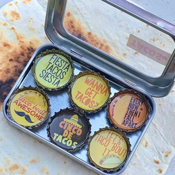 Tacos Magnets - Set of 6 - Gifts for You 'n Me