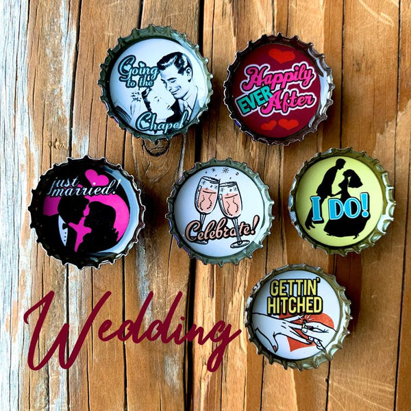 Wedding Magnets - Set of 6