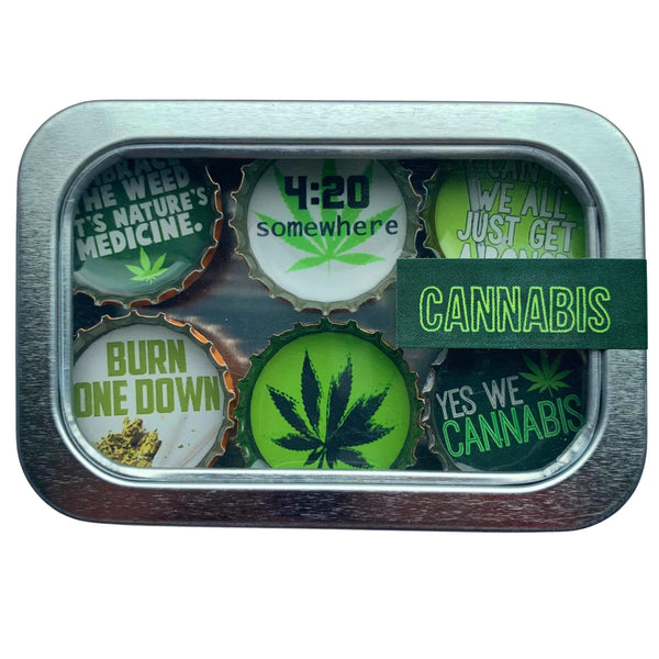 Cannabis Magnets - Set of 6 - Gifts for You 'n Me