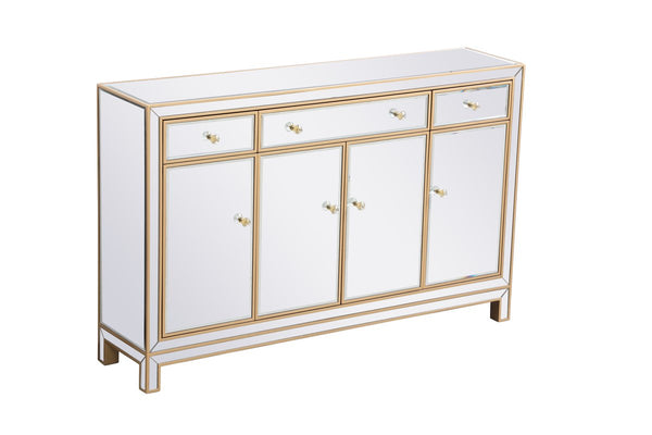 Reflexion Antique Gold 56-Inch Mirrored Sideboard