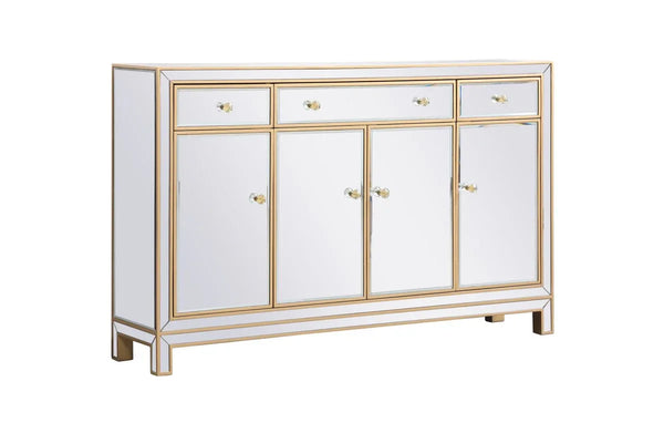 Reflexion Antique Gold 56-Inch Mirrored Sideboard - Gifts for You 'n Me