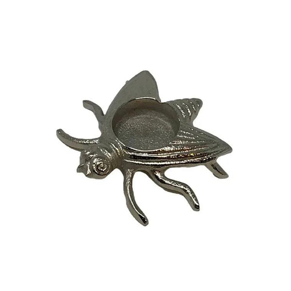 Set of 4 Polished Aluminum Bee T-lite Holders - Gifts for You 'n Me