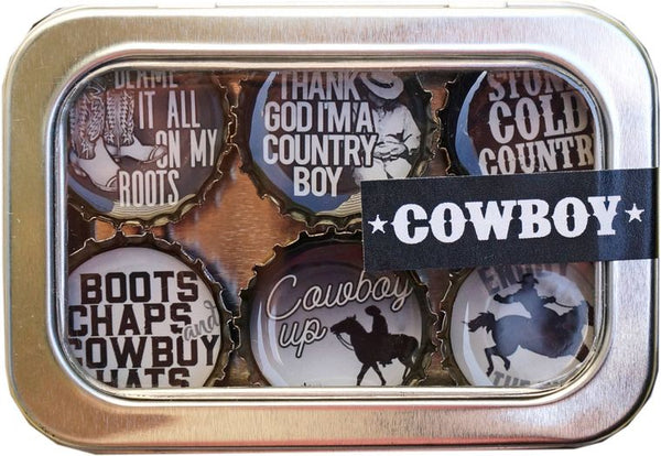 Cowboy Magnets - Set of 6