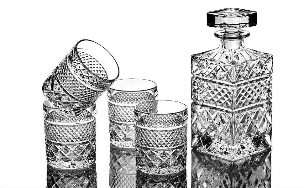 Whiskey Decanter With Glasses & Chilling Stones Gift Set - Gifts for You 'n Me