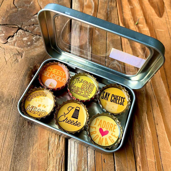 Cheese Magnets - Set of 6 - Gifts for You 'n Me