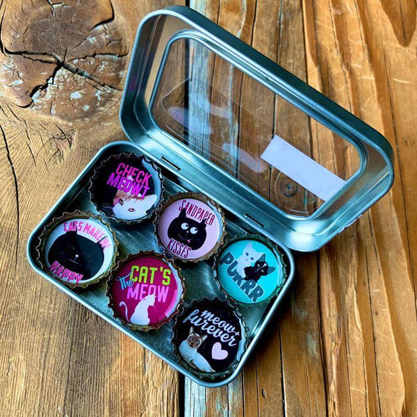 Cat Lover Magnets - Set of 6 - Gifts for You 'n Me