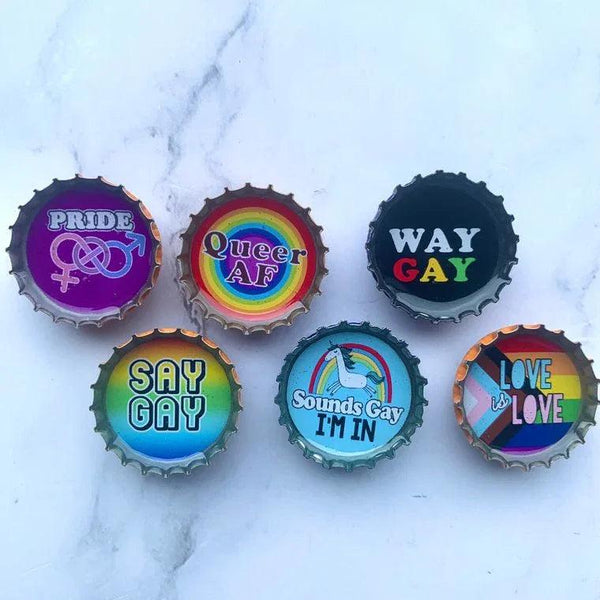 LGBTQ+ Pride magnets - Set of 6 - Gifts for You 'n Me