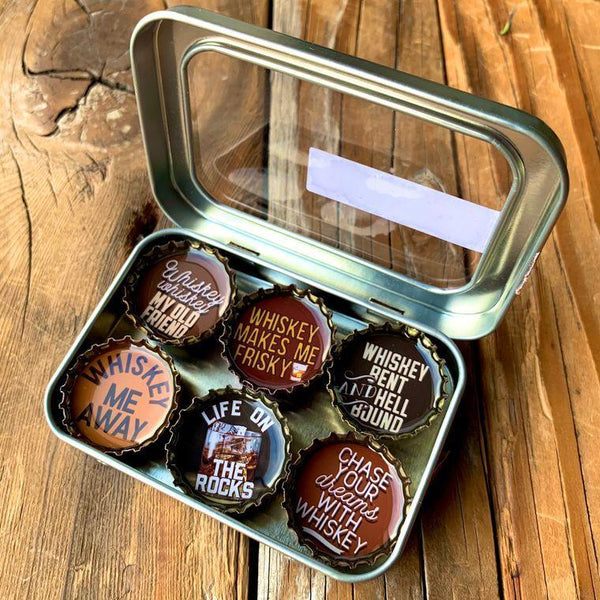 Whiskey Bent Magnets - Set of 6 - Gifts for You 'n Me