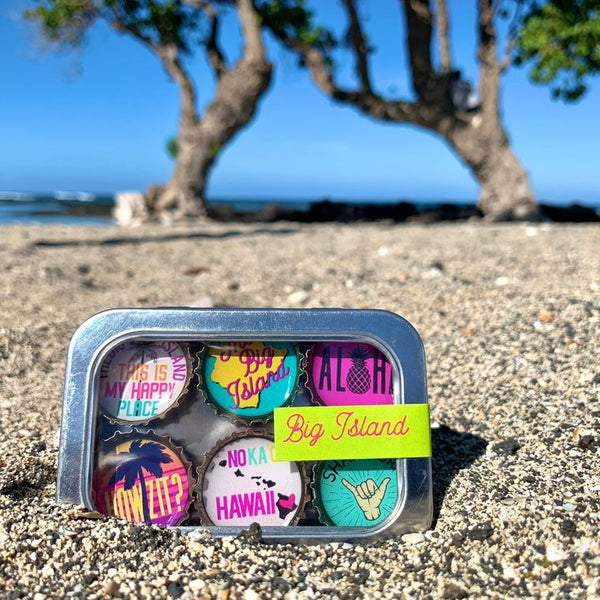 Kona / Big Island, Hawaii Magnets - Set of 6 - Gifts for You 'n Me