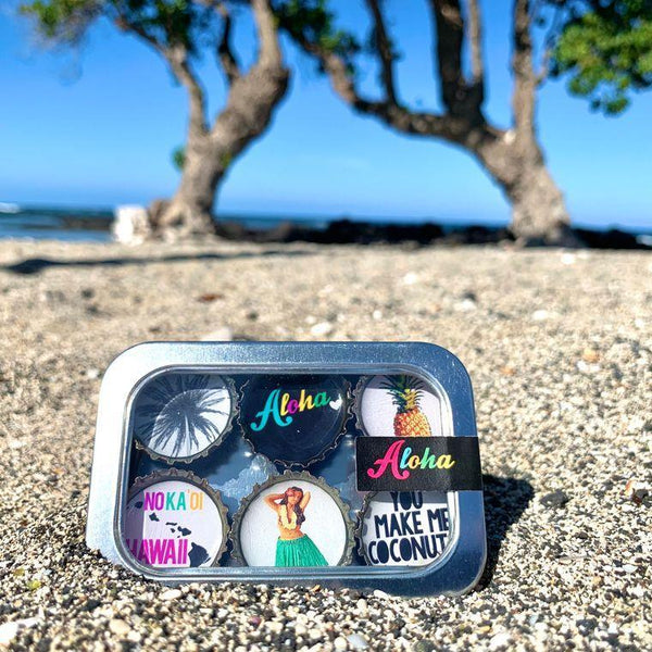 Aloha Summer Magnets - Set of 6 - Gifts for You 'n Me