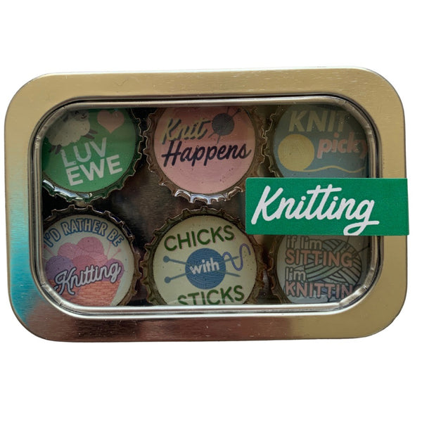 Knitting Magnets - Set of 6 - Gifts for You 'n Me