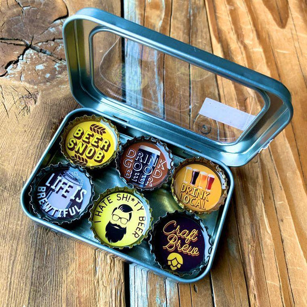 Beer Snob / Father's Day Magnets - Set of 6 - Gifts for You 'n Me