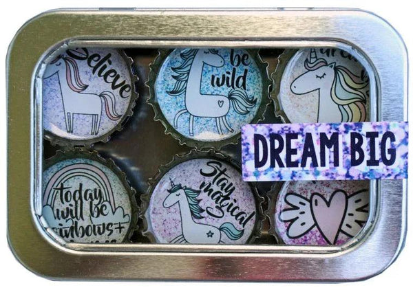 Unicorn Dream Big Magnets - Set of 6 - Gifts for You 'n Me