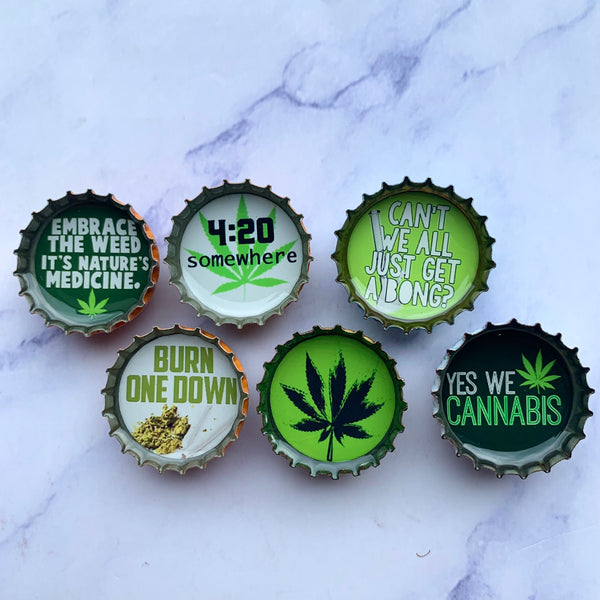 Cannabis Magnets - Set of 6