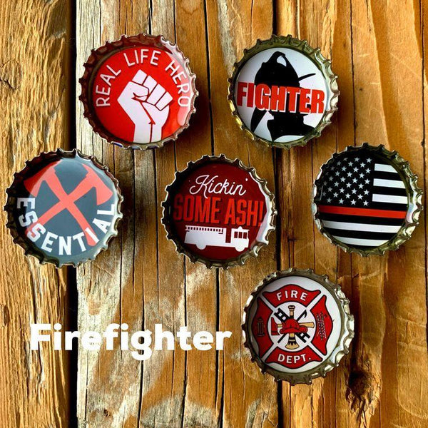 Fire Fighter Magnets - Set of 6 - Gifts for You 'n Me