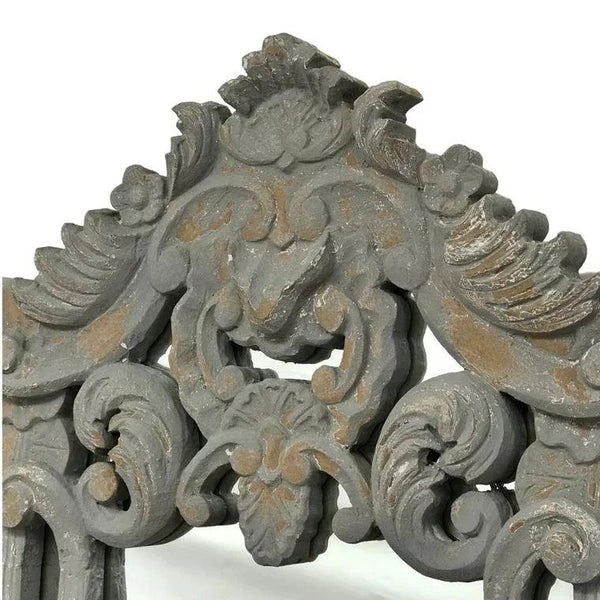 Hand Carved Wood Greystone Wall Mirror - Gifts for You 'n Me