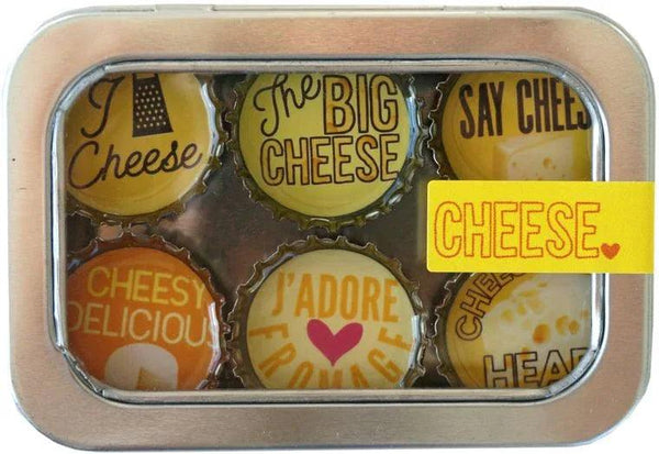Cheese Magnets - Set of 6 - Gifts for You 'n Me