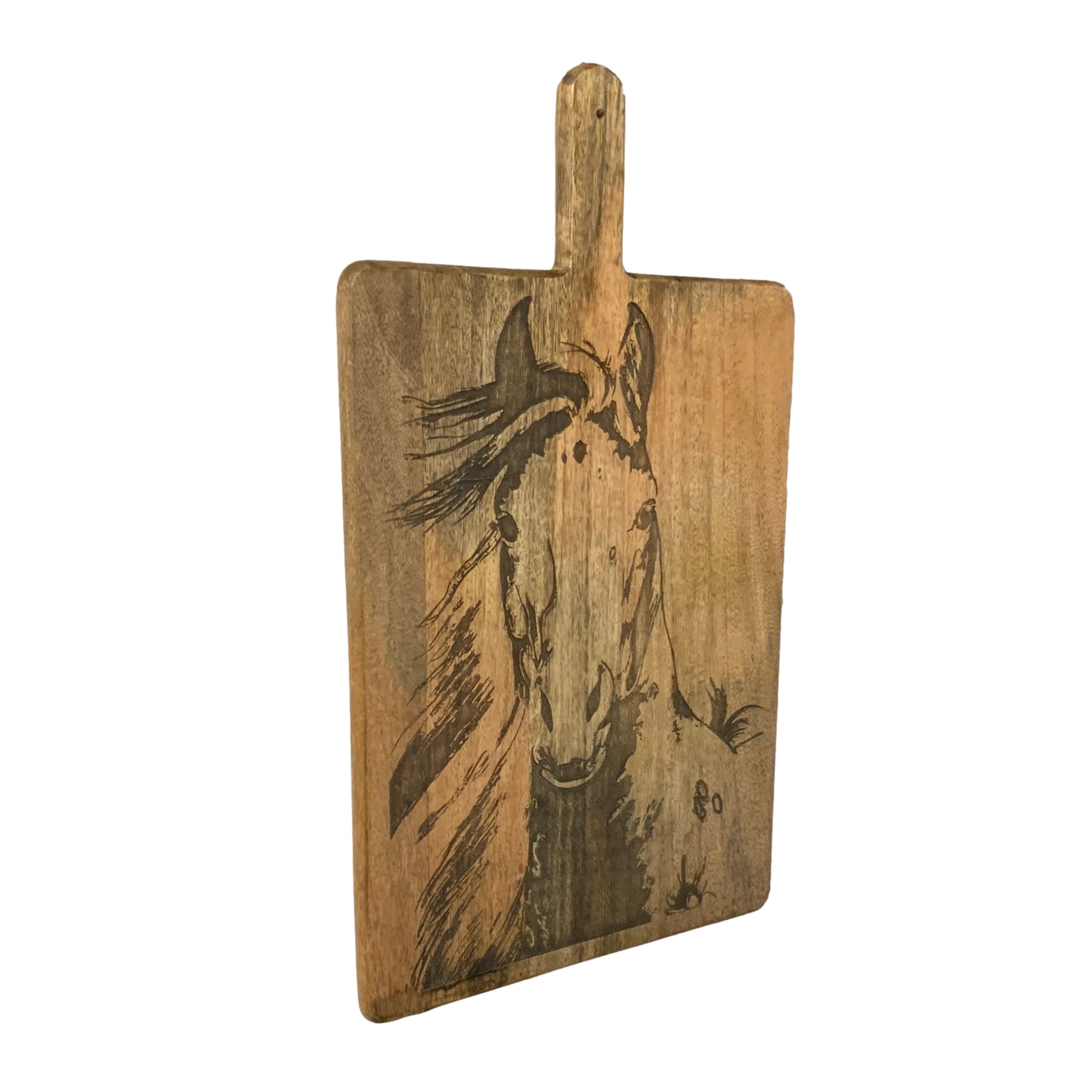 Set of 2 Horse/Longhorn Skull Branding Iron Cutting Boards - Gifts for You 'n Me